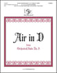 Air in D Handbell sheet music cover